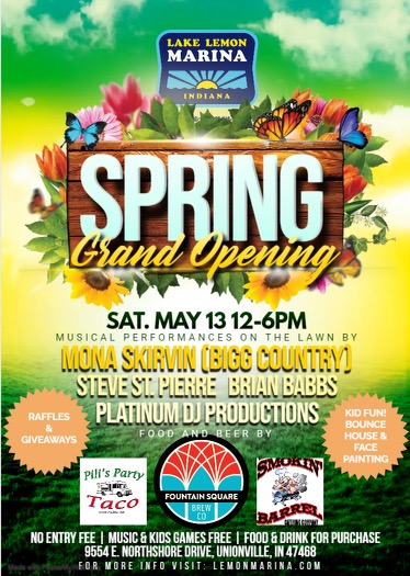spring grand opening party at lake lemon marina