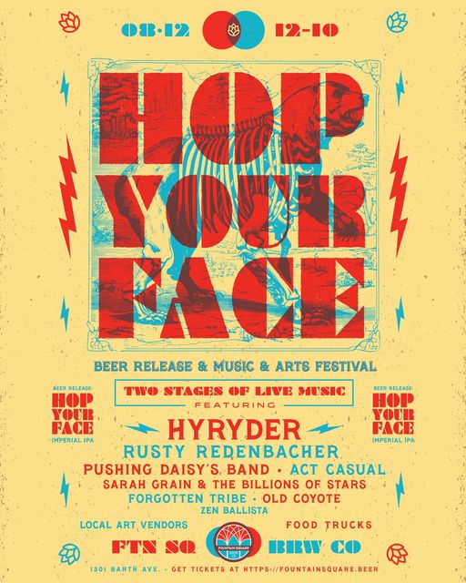 hop your face 2023 festival is saturday august 12