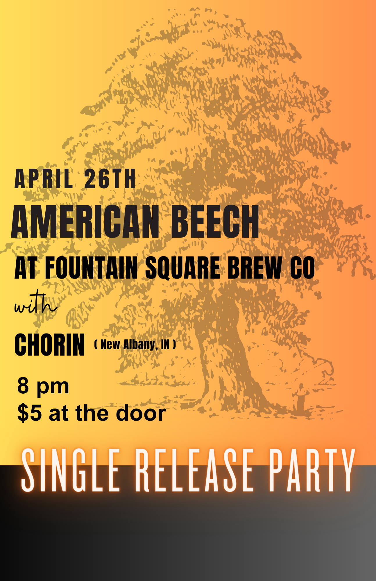 American Beech and Chorin play on Friday, April 26 at 8 p.m.
